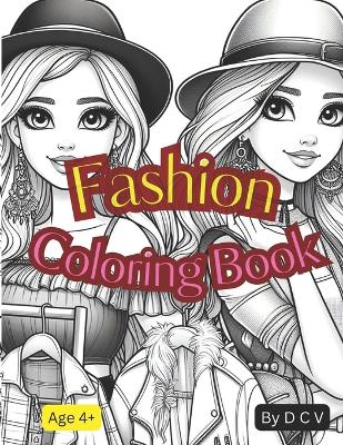 Book cover for Fashion Coloring Book