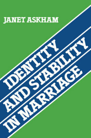 Cover of Identity and Stability in Marriage