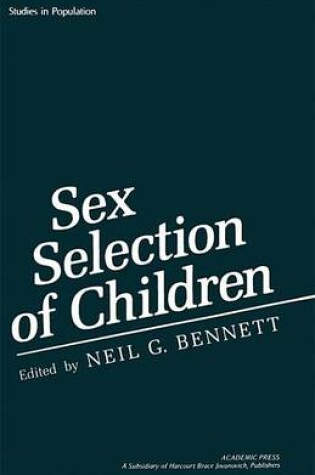 Cover of Sex Selection of Children