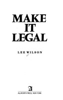 Book cover for Make It Legal