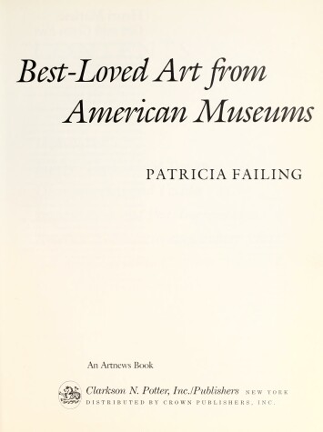 Book cover for Best Loved Art from American Museu