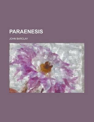 Book cover for Paraenesis