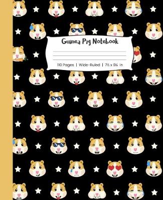 Book cover for Guinea Pig Notebook 110 Pages Wide-Ruled 7 1/2 x 9 1/4 in