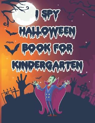 Book cover for I Spy Halloween Book for Kindergarten