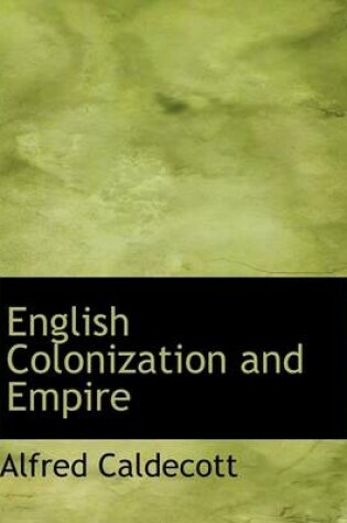 Cover of English Colonization and Empire