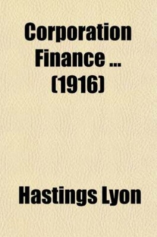 Cover of Corporation Finance (Volume 2)