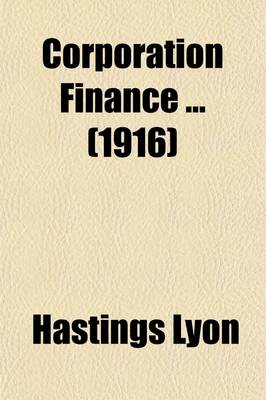 Book cover for Corporation Finance (Volume 2)