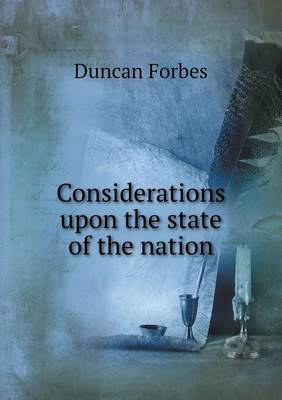 Book cover for Considerations upon the state of the nation