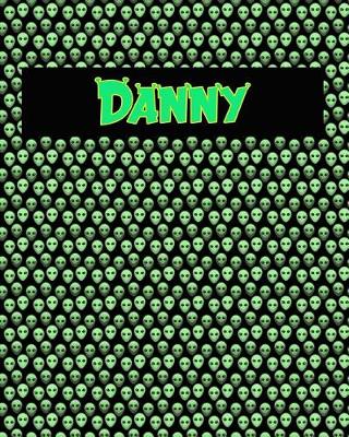 Book cover for 120 Page Handwriting Practice Book with Green Alien Cover Danny