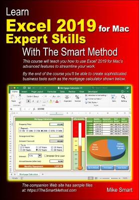 Book cover for Learn Excel 2019 for Mac Expert Skills with The Smart Method