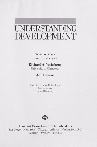 Cover of Scarr Understanding Development