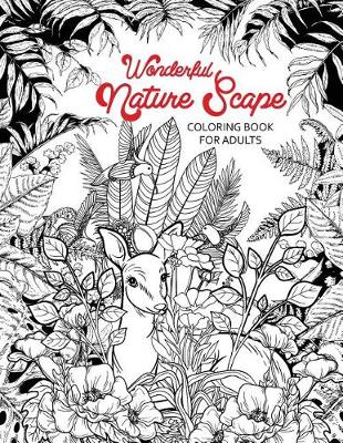 Book cover for Wonderful Nature Scape coloring book