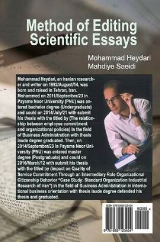 Cover of Method of Editing Scientific Essays