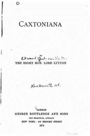 Cover of Caxtoniana