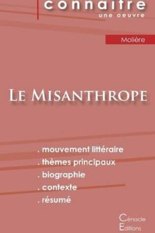 Cover of Fiche de lecture Le Misanthrope de Moliere (Analyse litteraire de reference et resume complet)