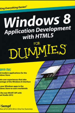 Cover of Windows 8 Application Development with HTML5 For Dummies