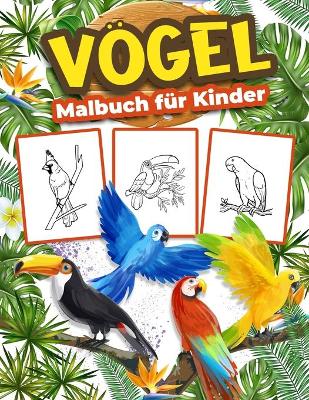 Book cover for Vögel Malbuch für Kinder