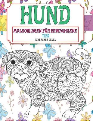 Book cover for Malvorlagen fur Erwachsene - Einfaches Level - Tier - Hund