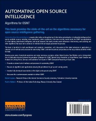 Book cover for Automating Open Source Intelligence