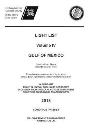 Cover of Light List Volume IV, 2018 - Gulf of Mexico