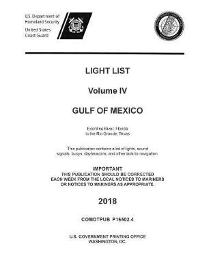 Book cover for Light List Volume IV, 2018 - Gulf of Mexico