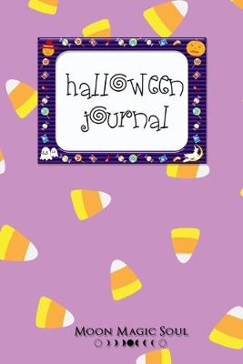 Book cover for Halloween Candy Corn Journal