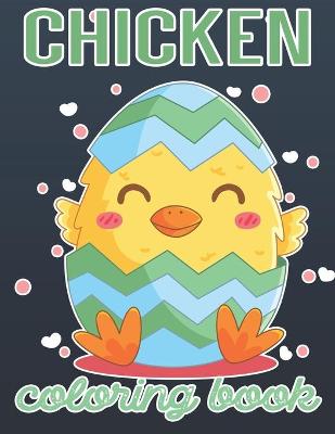 Book cover for Chicken Coloring Book