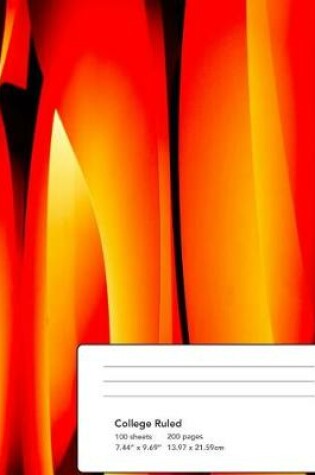 Cover of Abstract Flames Composition Notebook