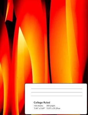 Book cover for Abstract Flames Composition Notebook