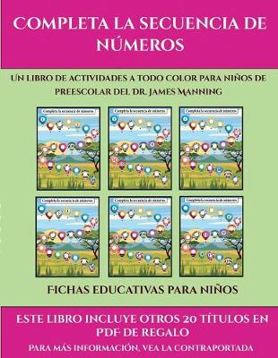 Cover of Fichas educativas para niños (Completa la secuencia de números)