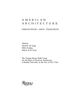 Book cover for American Archt Inn/Trad-Stern