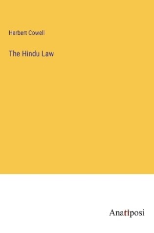 Cover of The Hindu Law