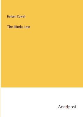 Book cover for The Hindu Law