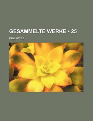 Book cover for Gesammelte Werke (25 )