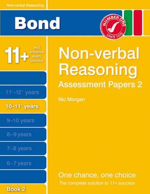 Book cover for Bond Assessment Papers Non-Verbal Reasoning 10-11+ Yrs Book 2