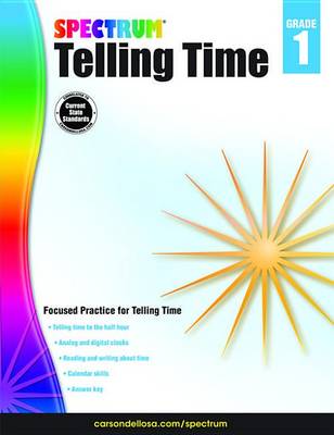 Book cover for Telling Time, Grade 1