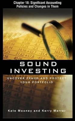 Book cover for Sound Investing, Chapter 18 - Significant Accounting Policies and Changes in Them