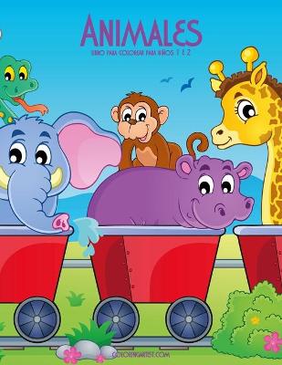 Book cover for Animales libro para colorear para niños 1 & 2