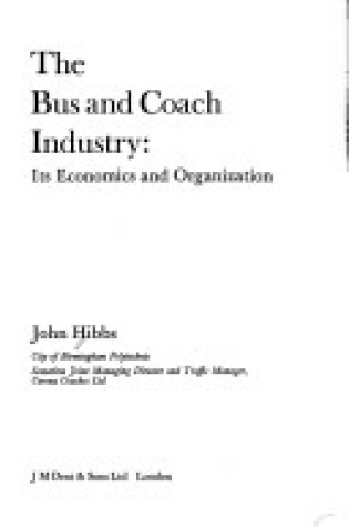 Cover of Bus and Coach Industry