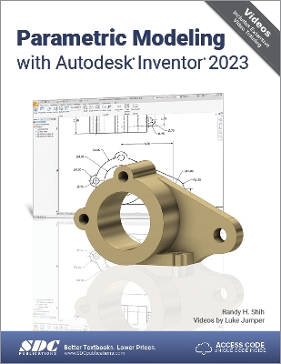 Book cover for Parametric Modeling with Autodesk Inventor 2023