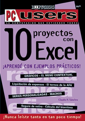Book cover for 10 Proyectos Con Excel Explicados