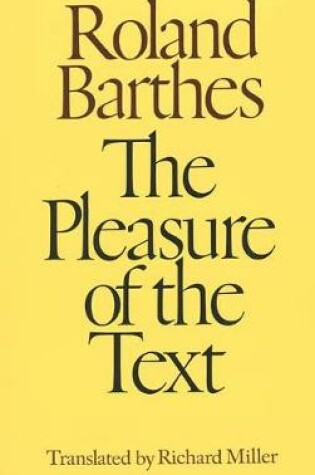 Cover of The Pleasure of the Text