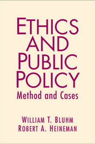 Cover of Ethics and Public Policy