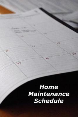 Cover of Home Maintenance Schedule