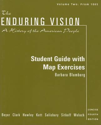 Book cover for The Enduring Vision Student Guide with Map Exercises