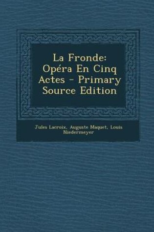 Cover of La Fronde