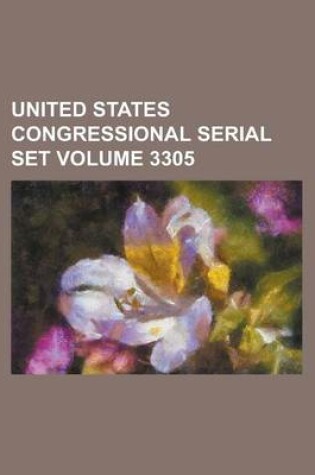 Cover of United States Congressional Serial Set Volume 3305