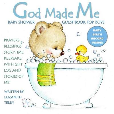 Book cover for Baby Shower Guest Book for Boys