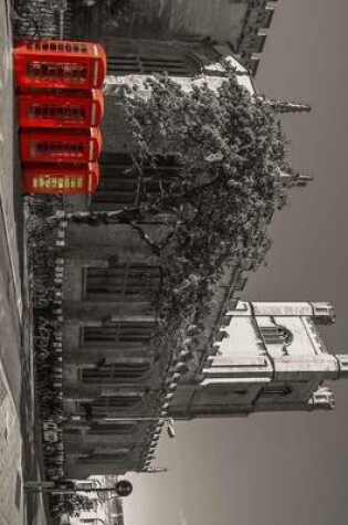 Cover of 4 Red British Phone Booths at Cambridge in England