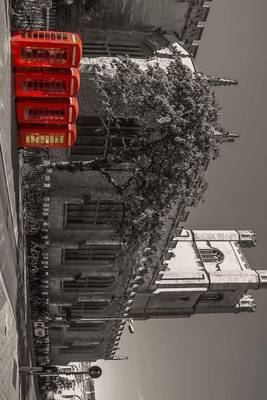 Book cover for 4 Red British Phone Booths at Cambridge in England